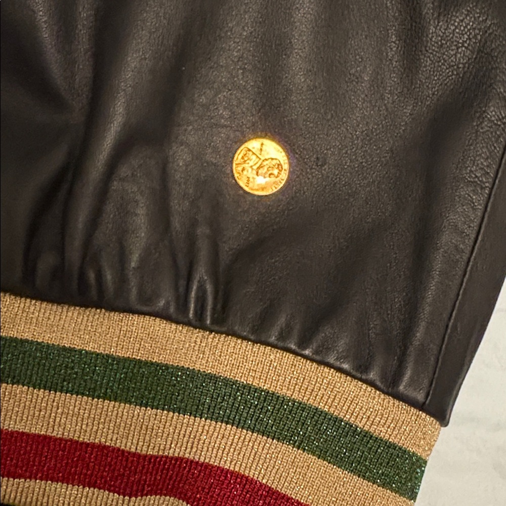 Palm Angels Italy Leather Bomber - Picture 13 of 13